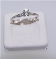 Ring Mancini Gioielli Woman Solitario Diamante in White Gold Diamante SOL0,43-15 - SOL0,43-15
